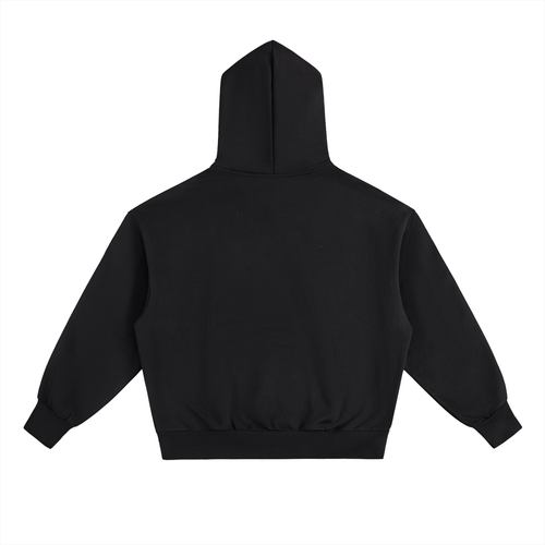 Essential Heavyweight Fleece Hoodie(Black)