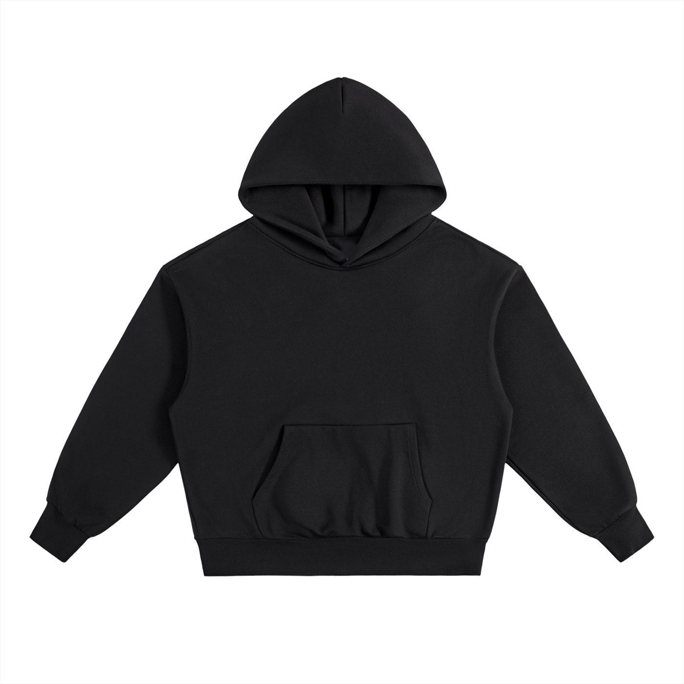Essential Heavyweight Fleece Hoodie(Black)